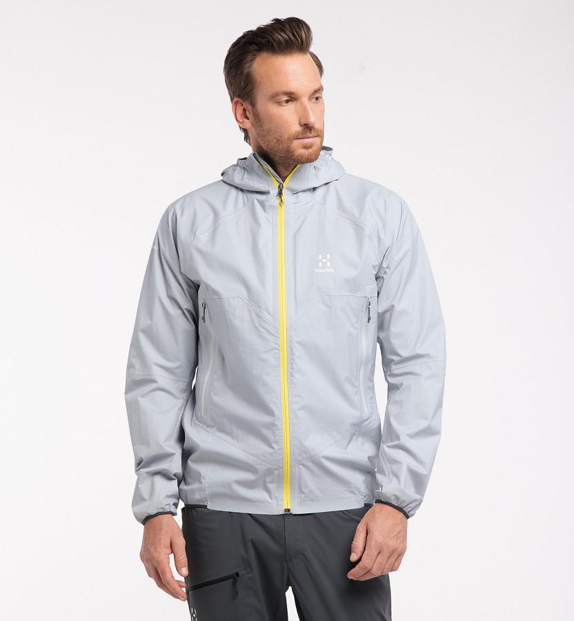 Haglöfs L.I.M Proof Waterproof Jacket Grey For Mens ZPVIO6142 Australia